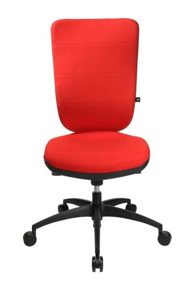 Topstar Bürostuhl Soft Pro 100, NN400 T31 Stoff rot, Gestell schwarz