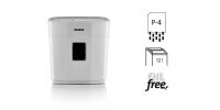 DAHLE PaperSAFE 100 Aktenvernichter mit Partikelschnitt P-4, 5 x 18 mm, bis 5 Blatt, lichtgrau