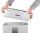DAHLE PaperSAFE 100 Aktenvernichter mit Partikelschnitt P-4, 5 x 18 mm, bis 5 Blatt, lichtgrau