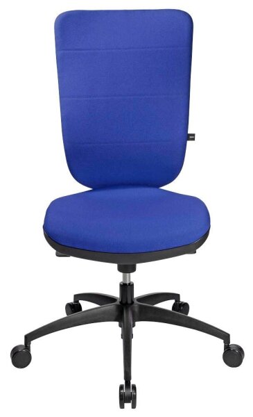 Topstar Bürostuhl Soft Pro 100, NN400 T38 Stoff blau, Gestell schwarz