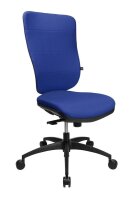 Topstar Bürostuhl Soft Pro 100, NN400 T38 Stoff blau, Gestell schwarz
