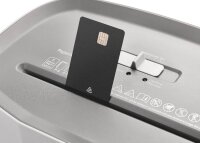 DAHLE PaperSAFE 120 Aktenvernichter mit Partikelschnitt P-4, 5 x 18 mm, bis 8 Blatt, lichtgrau