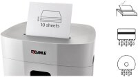 DAHLE PaperSAFE 240 Aktenvernichter mit Partikelschnitt P-4, bis 10 Blatt, lichtgrau