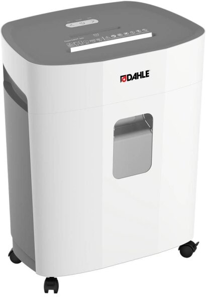 DAHLE PaperSAFE 260 Aktenvernichter mit Partikelschnitt P-4, 4 x 12 mm, bis 12 Blatt, lichtgrau