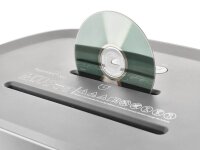 DAHLE PaperSAFE 260 Aktenvernichter mit Partikelschnitt P-4, 4 x 12 mm, bis 12 Blatt, lichtgrau