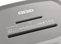 DAHLE PaperSAFE 380 Aktenvernichter mit Partikelschnitt P-4, 4 x 12 mm, bis 15 Blatt, lichtgrau