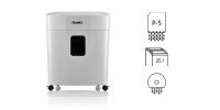DAHLE PaperSAFE 420 Aktenvernichter mit Partikelschnitt P-5, 2 x 15 mm, bis 10 Blatt, lichtgrau