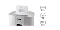 DAHLE PaperSAFE 420 Aktenvernichter mit Partikelschnitt P-5, 2 x 15 mm, bis 10 Blatt, lichtgrau