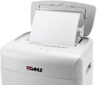 DAHLE ShredMATIC 90 Aktenvernichter mit Partikelschnitt P-4, 4 x 12 mm, bis 90 Blatt, lichtgrau