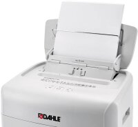 DAHLE ShredMATIC 90 Aktenvernichter mit Partikelschnitt P-4, 4 x 12 mm, bis 90 Blatt, lichtgrau