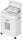 DAHLE ShredMATIC 90 Aktenvernichter mit Partikelschnitt P-4, 4 x 12 mm, bis 90 Blatt, lichtgrau