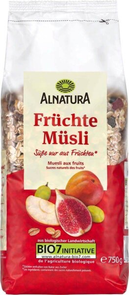 ALNATURA Bio Früchte Müsli 750,0 g, 1 St.