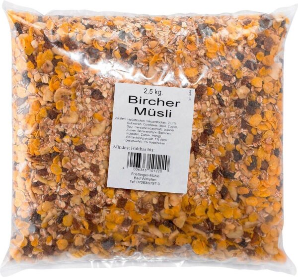 Frießinger Mühle Bircher Müsli 2,5 kg, 1 St.