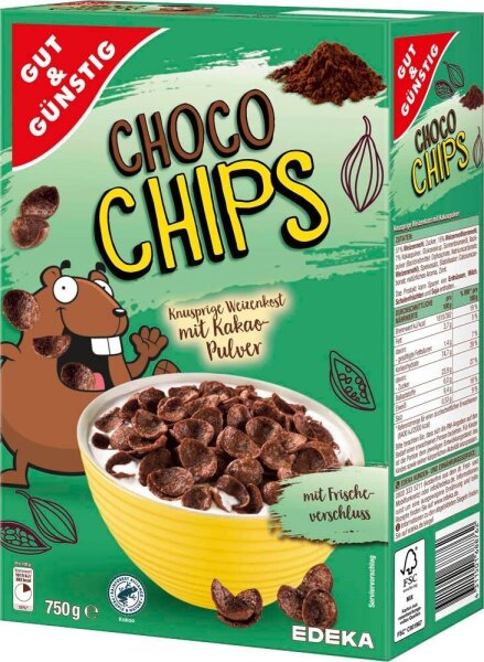 GUT&GÜNSTIG Choco Chips 750,0 g, 1 St.