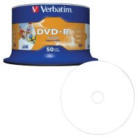 verbatim DVD-R 4,7 GB bedruckbar, 50 St.