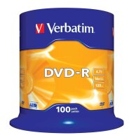 verbatim DVD-R 4,7 GB, 100 St.