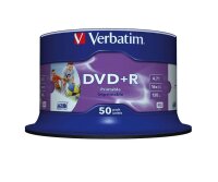 verbatim DVD+R 4,7 GB bedruckbar, 50 St.