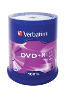 verbatim DVD+R 4,7 GB, 100 St.
