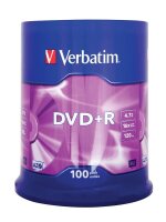 verbatim DVD+R 4,7 GB, 100 St.