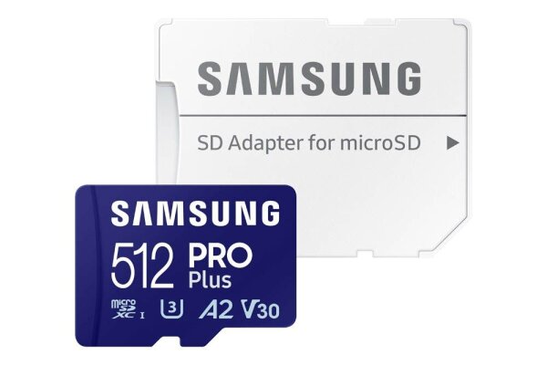 SAMSUNG Speicherkarte microSD PRO Plus, 512 GB, 1 St.