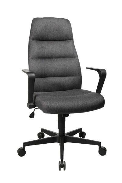 Topstar Chefsessel Chairman® 70, NC70R DC2 Stoff anthrazit, Gestell schwarz