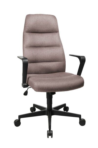 Topstar Chefsessel Chairman® 70, NC70R DC8 Stoff braun, Gestell schwarz