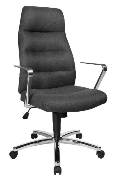 Topstar Chefsessel Chairman® 70, NC79R DC2 Stoff anthrazit, Gestell chrom