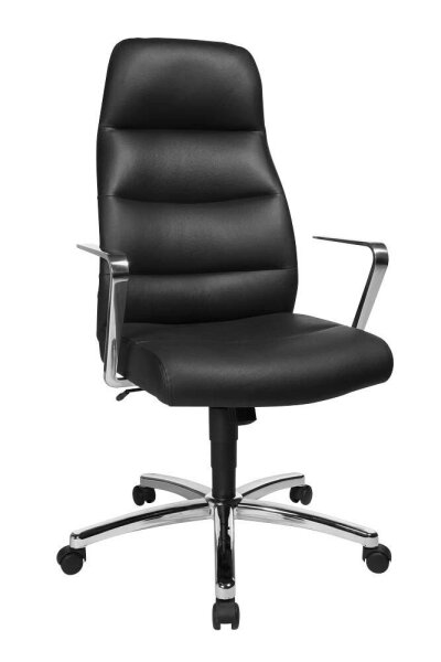 Topstar Chefsessel Chairman® 70, NC79R A80 Leder schwarz, Gestell chrom