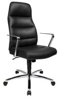 Topstar Chefsessel Chairman® 70, NC79R A80 Leder schwarz, Gestell chrom