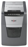 Rexel Optimum AutoFeed+ 100M Aktenvernichter mit Partikelschnitt P-5, 2 x 15 mm, bis 100 Blatt, schwarz