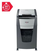 Rexel Optimum AutoFeed+ 225M Aktenvernichter mit Partikelschnitt P-5, 2 x 15 mm, bis 225 Blatt, schwarz