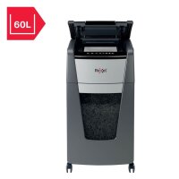 Rexel Optimum AutoFeed+ 225M Aktenvernichter mit Partikelschnitt P-5, 2 x 15 mm, bis 225 Blatt, schwarz