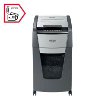 Rexel Optimum AutoFeed+ 225M Aktenvernichter mit Partikelschnitt P-5, 2 x 15 mm, bis 225 Blatt, schwarz