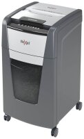 Rexel Optimum AutoFeed+ 225M Aktenvernichter mit Partikelschnitt P-5, 2 x 15 mm, bis 225 Blatt, schwarz