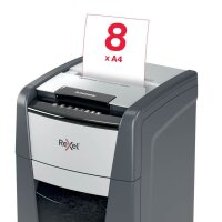 Rexel Optimum AutoFeed+ 225M Aktenvernichter mit Partikelschnitt P-5, 2 x 15 mm, bis 225 Blatt, schwarz
