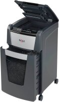 Rexel Optimum AutoFeed+ 225X Aktenvernichter mit Partikelschnitt P-4, 4 x 26 mm, bis 225 Blatt, schwarz