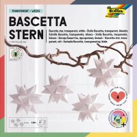 folia Faltblätter Bascetta-Stern Mini weiß 128...