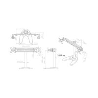Neomounts Monitor-Halterung FPMA-D700DD schwarz für 2 Monitore, Tischklemme