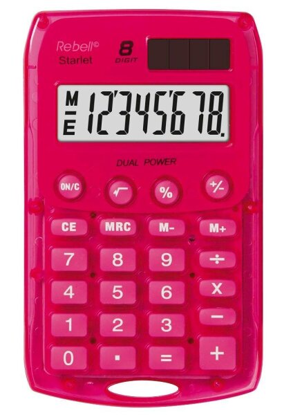 Rebell Starlet Taschenrechner pink