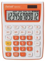 Rebell SDC912 Tischrechner orange/weiß