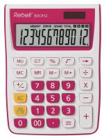 Rebell SDC912 Tischrechner pink/weiß