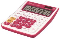 Rebell SDC912 Tischrechner pink/weiß