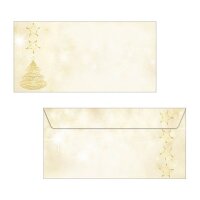 SIGEL Weihnachtsbriefumschläge Graceful Christmas DIN lang ohne Fenster
