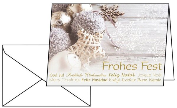 25 SIGEL Weihnachtskarten Christmas Feeling DIN A6