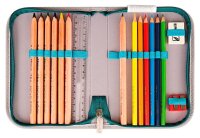 herlitz Schulranzen-Set FiloLight Plus Heavy Metal Kunstfaser grün