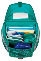 herlitz Schulranzen-Set FiloLight Plus Heavy Metal Kunstfaser grün