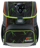 herlitz Schulranzen-Set Loop Plus Wild Life Kunstfaser grau