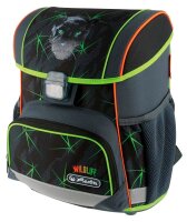 herlitz Schulranzen-Set Loop Plus Wild Life Kunstfaser grau