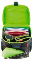 herlitz Schulranzen-Set Loop Plus Wild Life Kunstfaser grau