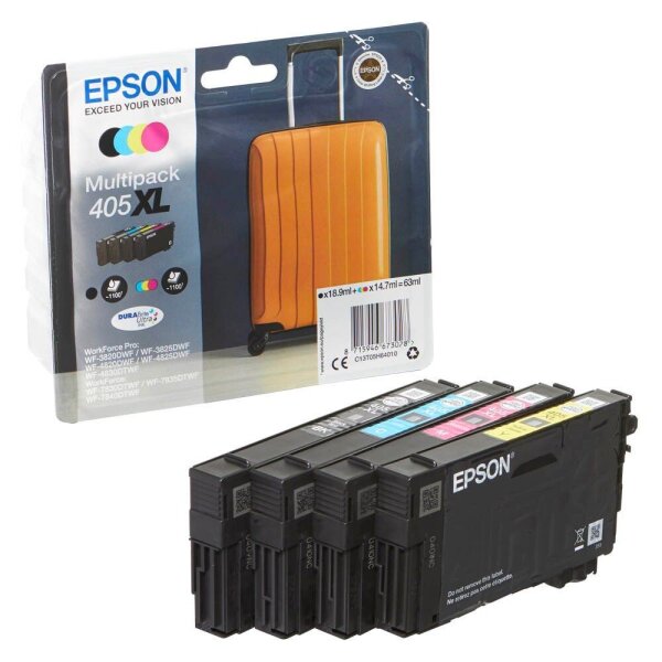 EPSON 405XL / T05H6 (Koffer) schwarz, cyan, magenta, gelb Druckerpatronen, 4er-Set